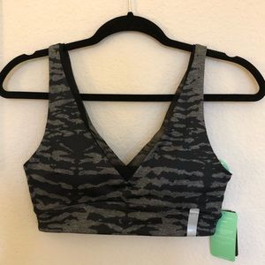 Black and Grey Brand New with Tags Sports Bra